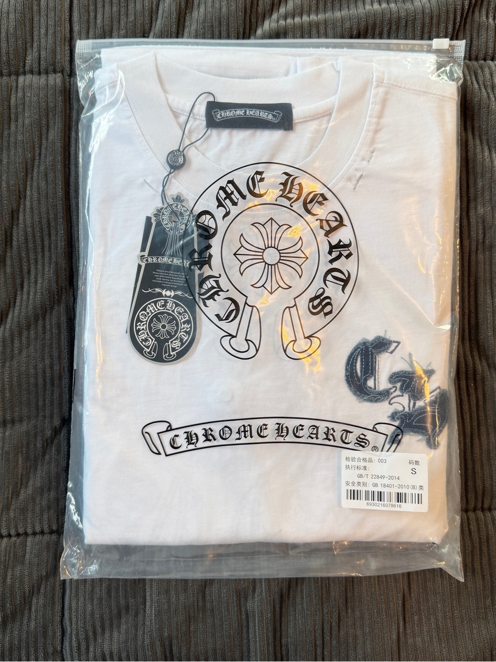 Chrome Hearts Men's White Long Sleeve Tee